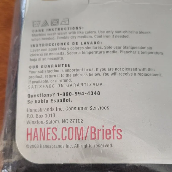 Vtg Classic Full Cut Hanes Men's briefs Size L - Picture 4 of 6